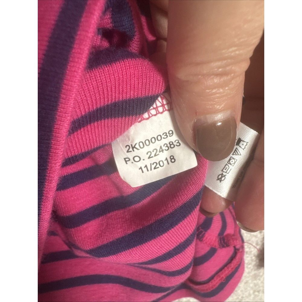 Women's Vineyard Vines Size S‎ Pink & Navy Blue Stripes Long Sleeve Top - Picture 5 of 9